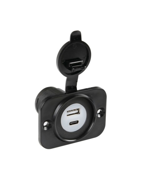 Doppia presa Usb A Usb C montaggio ad incasso 12 24V