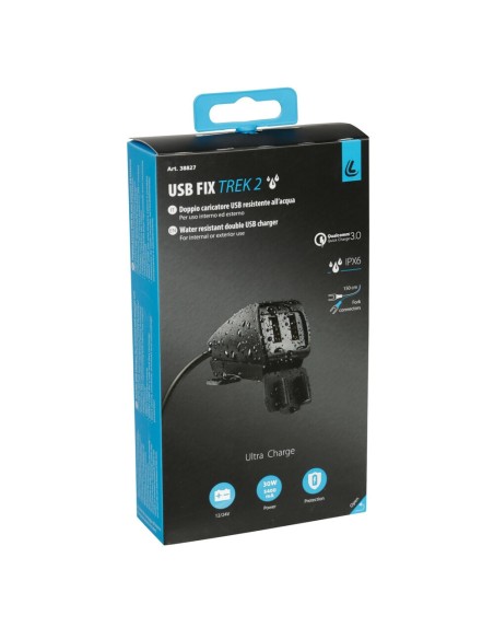 Doppio caricatore USB 12 24V impermeabile Ultra Fast Charge 5400mA