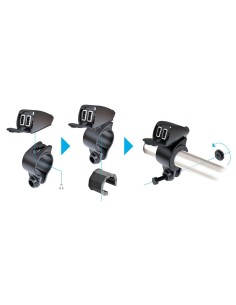 Doppio caricatore USB 12 24V impermeabile Ultra Fast Charge 5400mA per manu 2