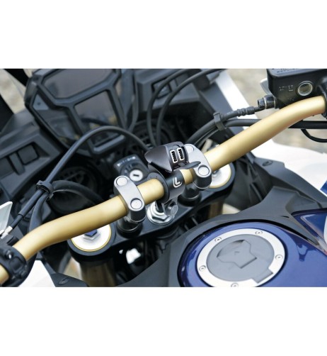 Doppio caricatore USB 12 24V impermeabile Ultra Fast Charge 5400mA per manu