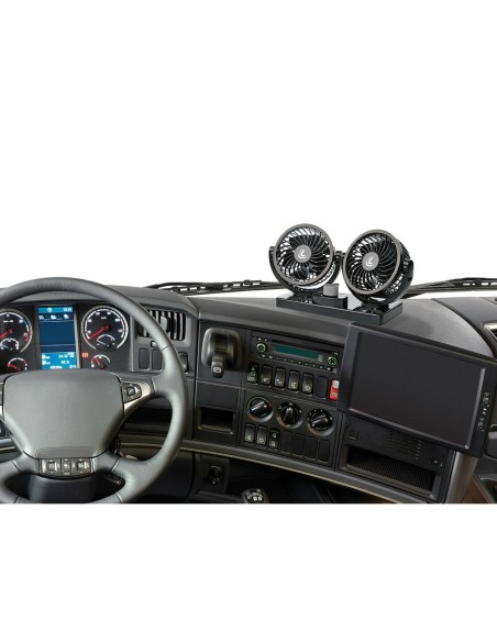 Doppio ventilatore diametro 11cm a due velocita camion 24V