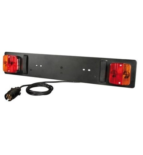 Duplicatore targa posteriore veicoli 7 poli 12 24V