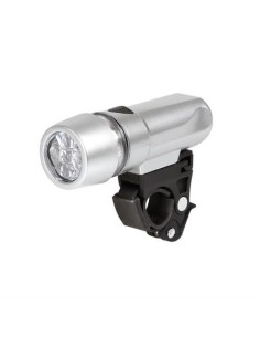 Fanale anteriore bicicletta a 5 LED 3 funzioni attacco a manubrio