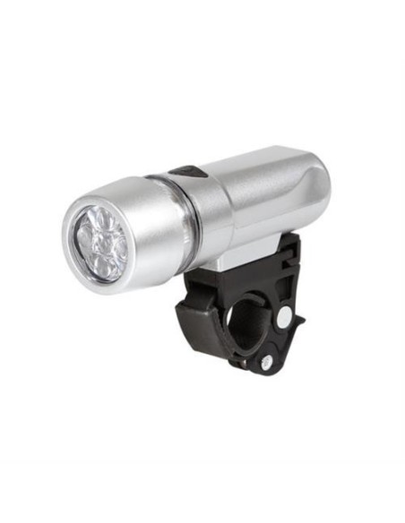Fanale anteriore bicicletta a 5 LED 3 funzioni attacco a manubrio