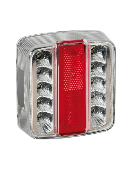 Fanale posteriore 12V a 14 LED omologato 5 funzioni