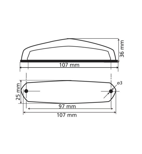 Fanale posteriore a led stop posizione luce targa moto omologato