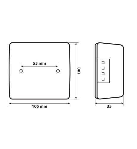 Fanale posteriore Led 4 funzioni 12 24V omologato Destro