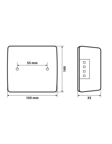 Fanale posteriore Led 4 funzioni 12 24V omologato Destro