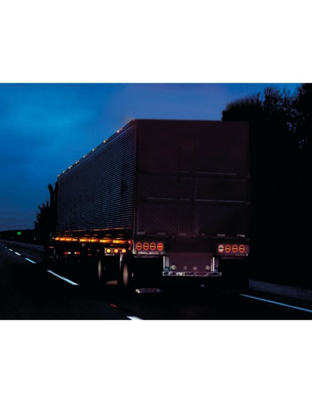 Fanale retronebbia O Led Dynamic 3 funzioni 12 24V omologato Sinistro