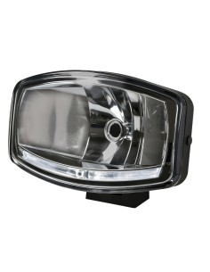 Faro alogeno profondita Pluton 12 24V con luce posizione LED 248x141mm