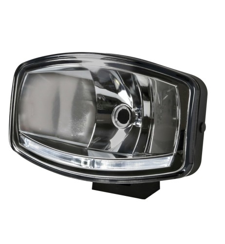 Faro alogeno profondita Pluton 12 24V con luce posizione LED 248x141mm