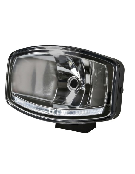 Faro alogeno profondita Pluton 12 24V con luce posizione LED 248x141mm