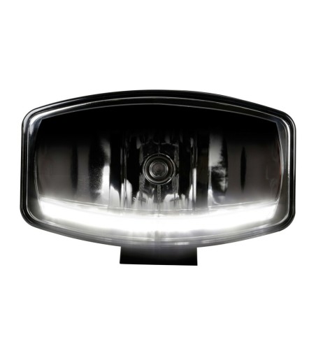 Faro alogeno profondita Pluton 12 24V con luce posizione LED 248x141mm