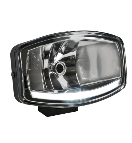 Faro alogeno profondita Pluton 12 24V con luce posizione LED 248x141mm