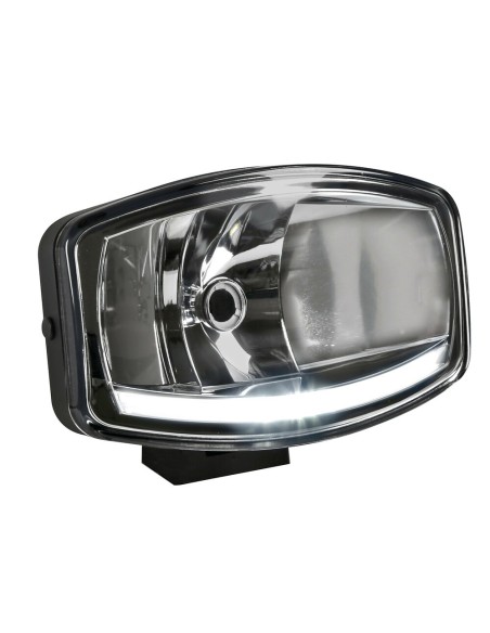 Faro alogeno profondita Pluton 12 24V con luce posizione LED 248x141mm