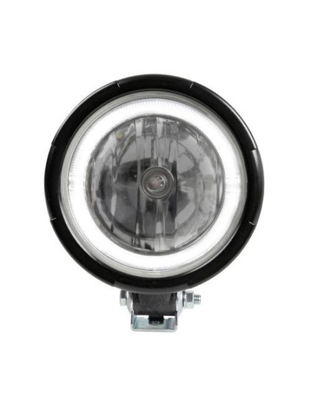 Faro alogeno profondita Saturn 12 24V con luce posizione LED 180mm
