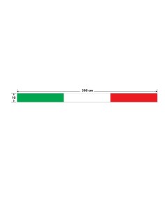 Fascia autoadesiva tricolore Italia per Camion 100x10cm