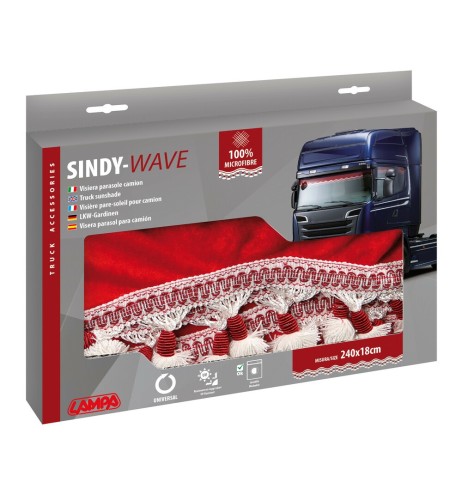 Fascia parasole camion Microfibra Sindy Rosso