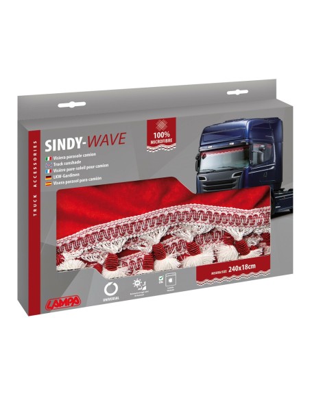 Fascia parasole camion Microfibra Sindy Rosso