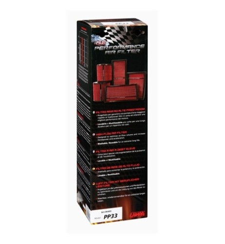 Filtro aria performante auto cilindrico H380xD140 mm