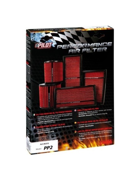 Filtro aria performante auto rettangolare L225xW215 mm