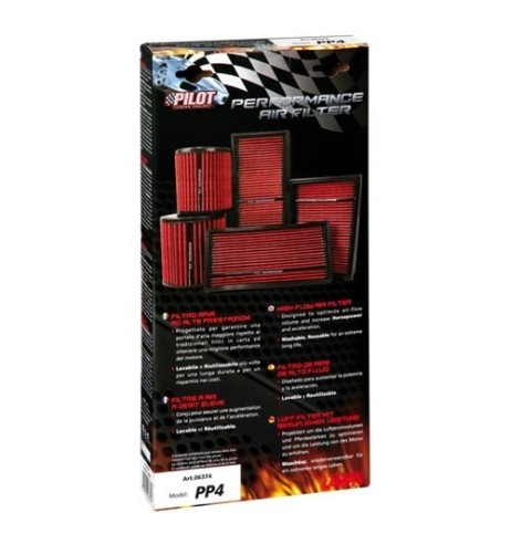 Filtro aria performante auto rettangolare L245xW180 mm