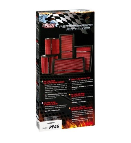 Filtro aria performante auto rettangolare L285xW190 mm