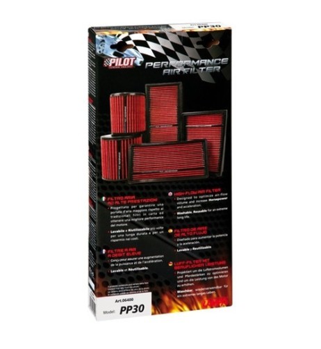 Filtro aria performante auto rettangolare L305xW110 mm