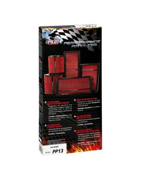 Filtro aria performante auto rettangolare L368xW135 mm