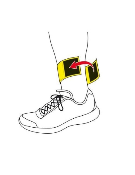 Fluoband 2 Fascia riflettente regolabile Giallo