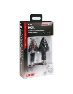 Focal coppia frecce indicatori direzione alogeni 12V moto scooter colore CA 2