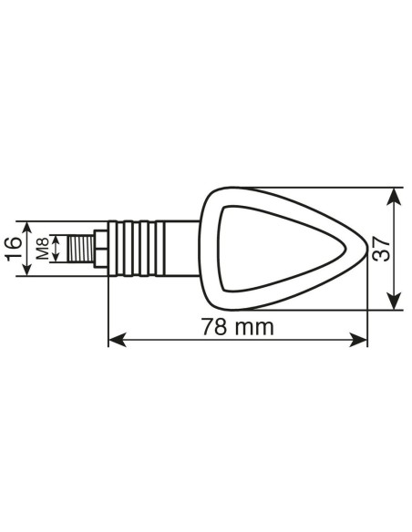 Focal coppia frecce indicatori direzione alogeni 12V moto scooter colore CA
