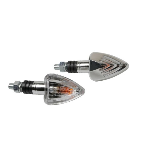 Focal coppia frecce indicatori direzione alogeni 12V moto scooter colore CR