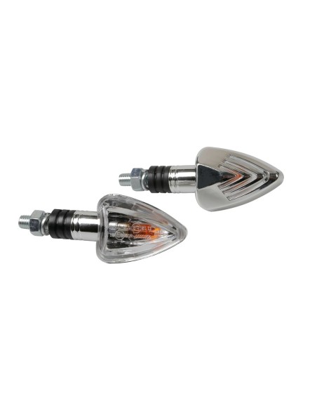 Focal coppia frecce indicatori direzione alogeni 12V moto scooter colore CR
