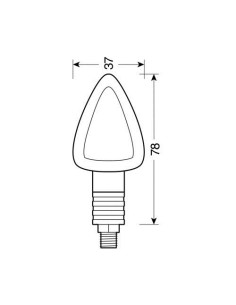 Focal coppia frecce indicatori direzione alogeni 12V moto scooter colore CR 2