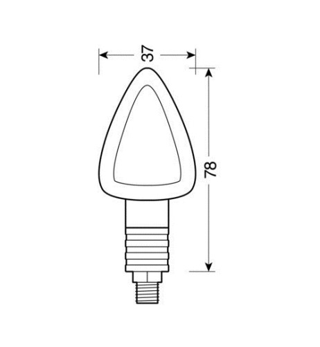 Focal coppia frecce indicatori direzione alogeni 12V moto scooter colore CR