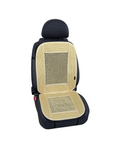 Fodera coprisedile estivo auto universale cellulosa e legno Colore avorio