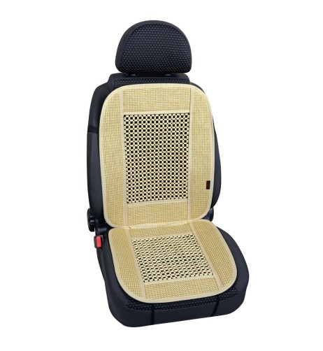 Fodera coprisedile estivo auto universale cellulosa e legno Colore avorio