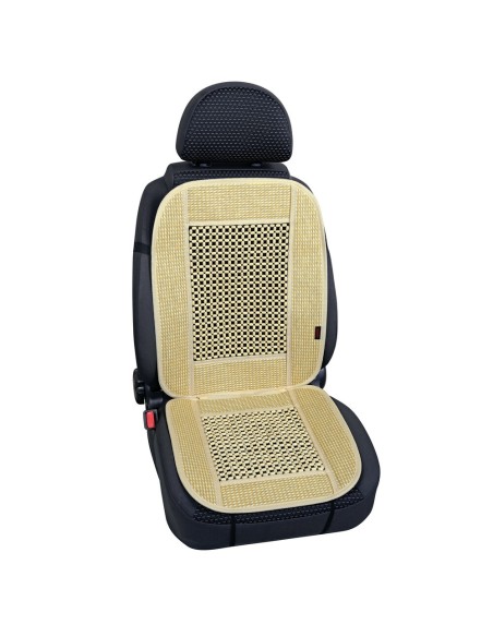 Fodera coprisedile estivo auto universale cellulosa e legno Colore avorio