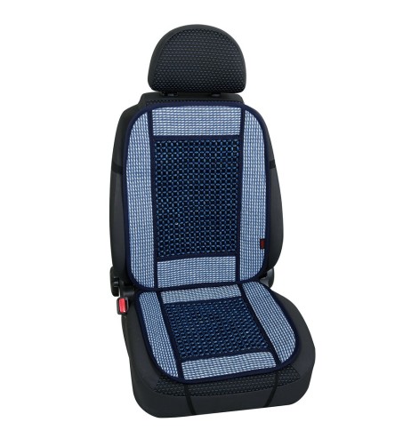 Fodera coprisedile estivo auto universale cellulosa e legno Colore blu