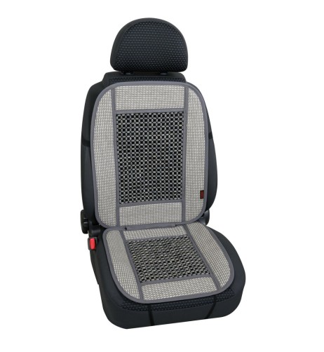 Fodera coprisedile estivo auto universale cellulosa e legno Colore grigio