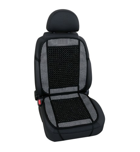 Fodera coprisedile estivo auto universale cellulosa e legno Colore nero