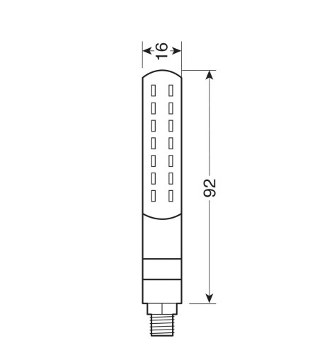 Frecce moto Line SQ Rear a LED sequenziale luce stop posizione