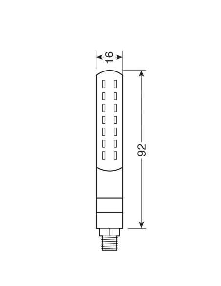 Frecce moto Line SQ Rear a LED sequenziale luce stop posizione