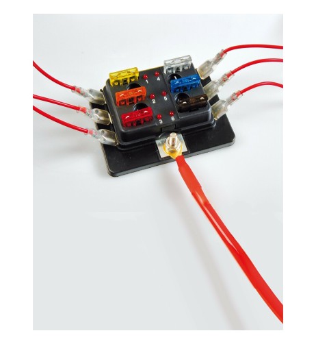 Fuse Block scatola portafusibili 6 uscite 12 24V