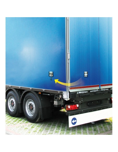 Gancio ferma portellone camion