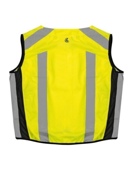 Gilet riflettente moto bici certificato giallo taglia L