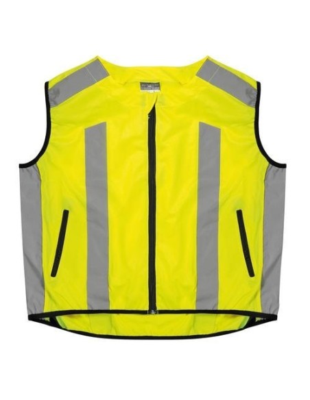 Gilet riflettente moto bici certificato giallo taglia XXL