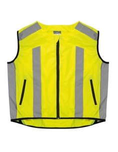 Gilet riflettente moto bici certificato giallo taglia XXXL
