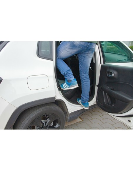 Gradino per portiera in alluminio con frangivetro